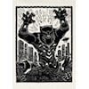 Marvel Black Panther Lino-Cut Charge